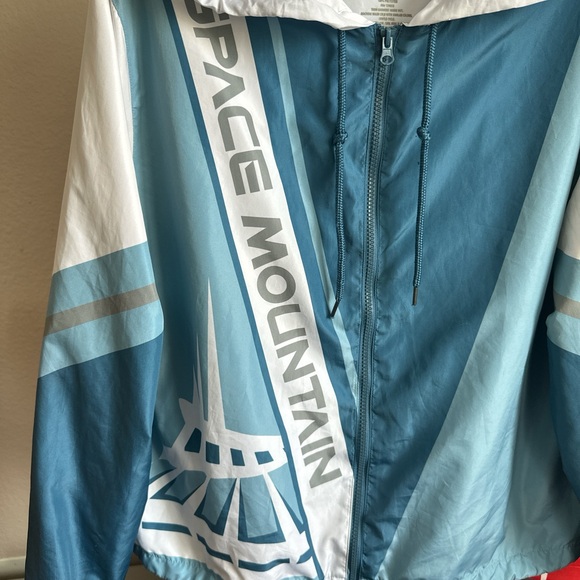 Disney Blue and White space mountain Hooded Jacket - Picture 3 of 4